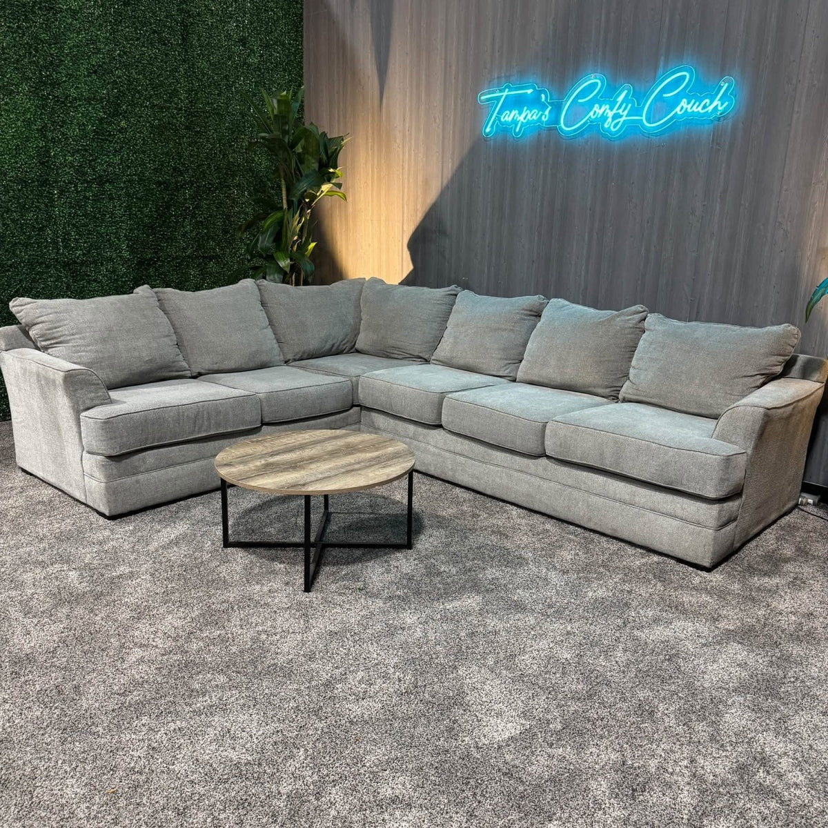 Comfy Large Gray Sectional (Delivery Available!! )