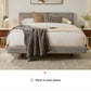Tessu Queen Bed Frame + Dresser & 2 Nightstands – Bedroom Set (Delivery Available!! )