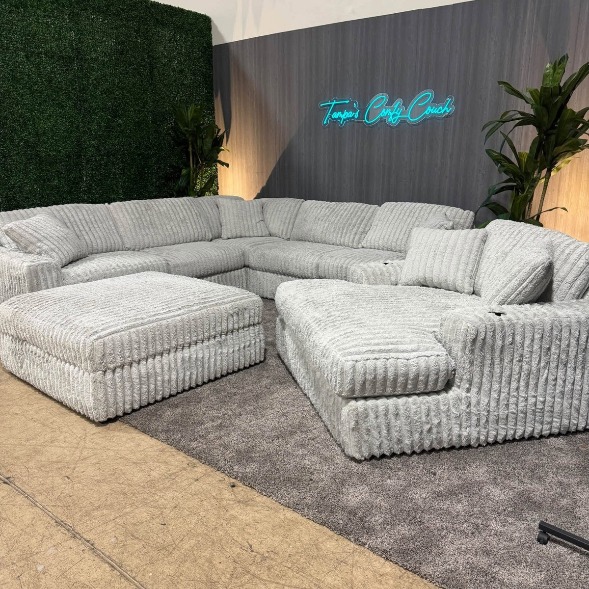Full Stupendous Sectional Sofa + Chaise + Ottoman Collection