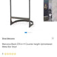 Tyson Backless Suede Counter Stool – Black Leather & Gunmetal Frame | Open Box
