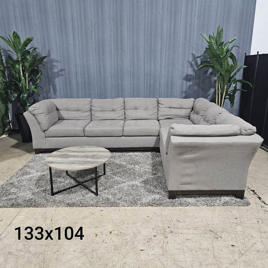 🛋️ Gray Sectional Sofa (Delivery Available!! )