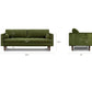 Poly & Bark Napa Velvet Sofa – Distressed Green | Brand New in Box