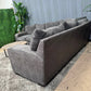 🛋️ Fluffy Charcoal Sectional Sofa (Delivery Available!! )
