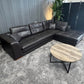 Brown Leather Sectional Sofa (Delivery Available!! )