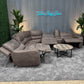 Brown Kane’s Microsuede Reclining Sectional