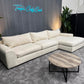 HUGE Cream Sectional Sofa