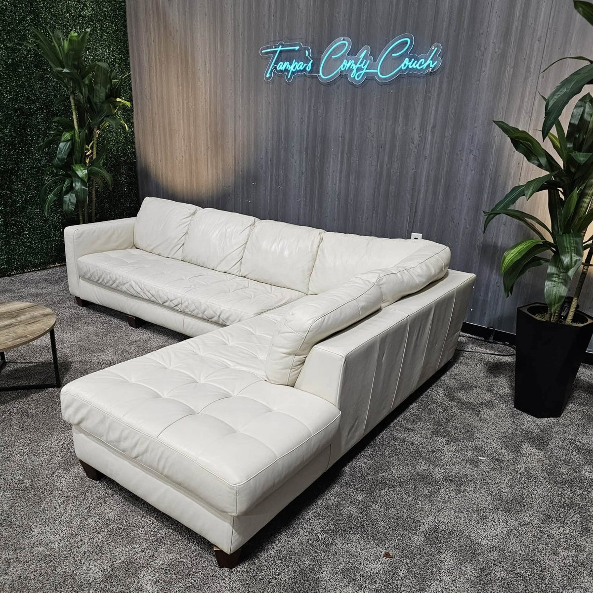 Cream Natuzzi Sectional Sofa