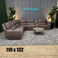 Brown Kane’s Microsuede Reclining Sectional