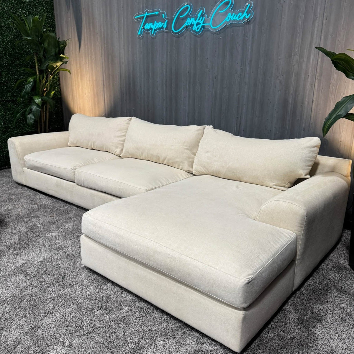 HUGE Cream Sectional Sofa