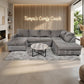 🛋️ Brown Double Chaise Sectional Sofa (Delivery Available!! )
