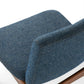 Nosh Dining Chairs – Walnut & Denim Blue | Set of 2 | Brand New in Box