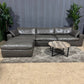 🛋️ Gray Leather Modular Sofa w Ottoman (Delivery Available!! )