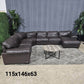 Italsofa by Natuzzi Ushaped Sectional Sofa (Delivery Available!! )
