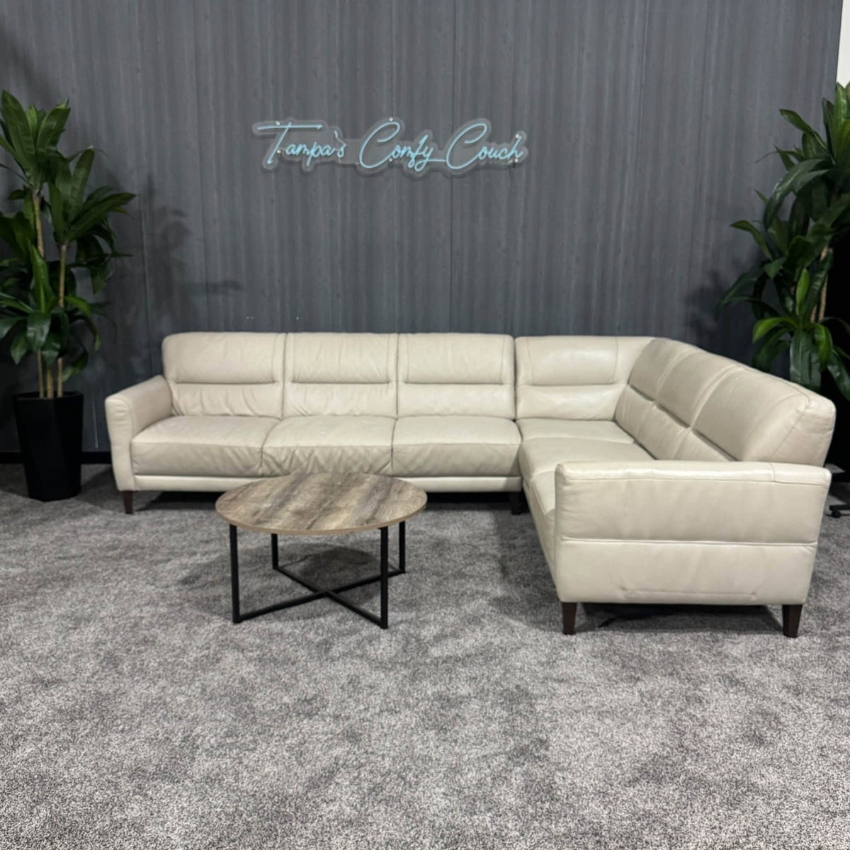 Cream Natuzzi Sectional Sofa (Delivery Available!! )