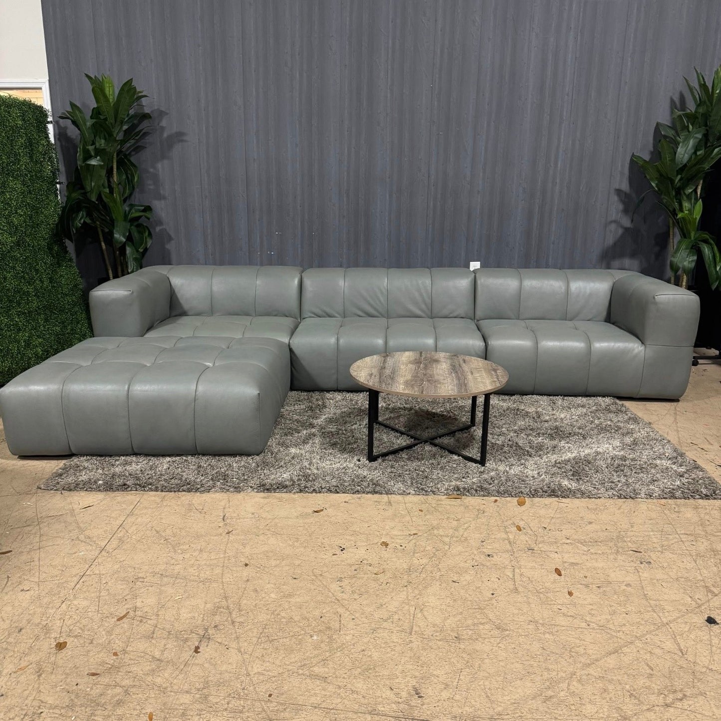 🛋️ RH- Restoration Hardware Dario Leather Modular Sofa & Ottoman