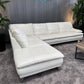 💎 White Italian Leather Sectional Sofa (Delivery Available!! )