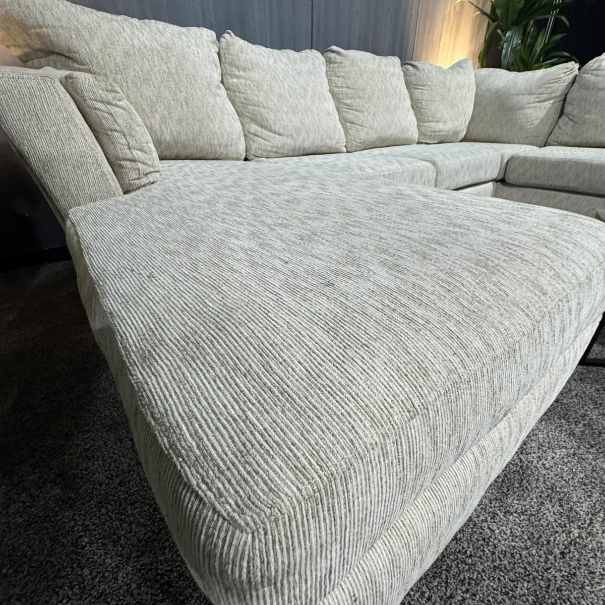Cream Ushaped Sectional Sofa (Delivery Available!! )