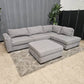 Comfy Gray Sectional Sofa + Ottoman (Delivery Available!! )