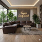 🛋️ Natuzzi X Cindy Crawford Leather Sectional Sofa (Delivery Available!! )