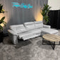Small Full Grain Leather Reclining Sectional