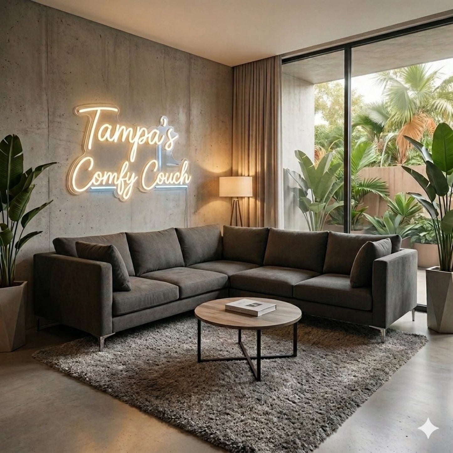 🛋️ Dark Gray Symmetrical Sectional Sofa (Delivery Available!! )