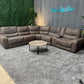 Brown Kane’s Microsuede Reclining Sectional