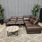 Genuine Leather Reclining Sectional (Delivery Available!! )