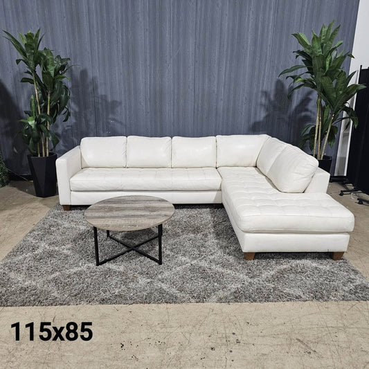 Cream Italsofa by Natuzzi Sectional Sofa (Delivery Available!! )