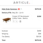 Cooper 51” Rectangular Coffee Table – Walnut | Brand New, No Damage