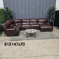 Leather Ushaped Reclining Sectional Sofa (Delivery Available!! )