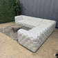 🛋️RH- Restoration Hardware Soho Tufted Sectional Sofa (Delivery Available!! )