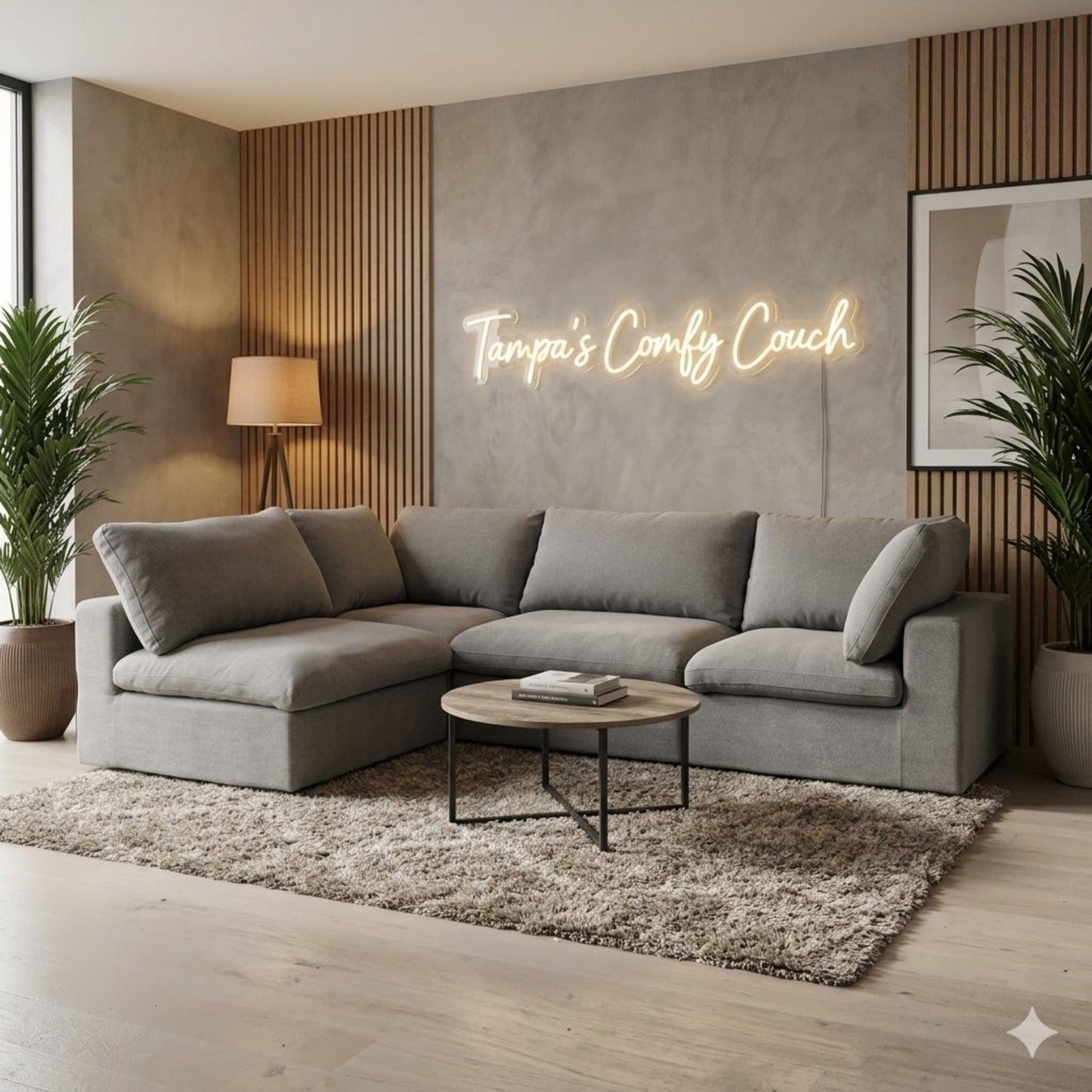 🛋️ Soft Gray Modular Sectional Sofa (Delivery Available!! )