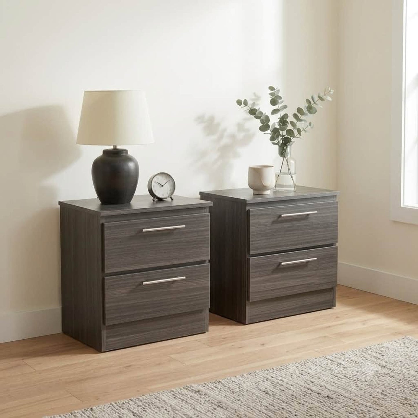 Dresser + 2 Nightstands Bedroom Set | Gray Wood Finish (Delivery Available!! )