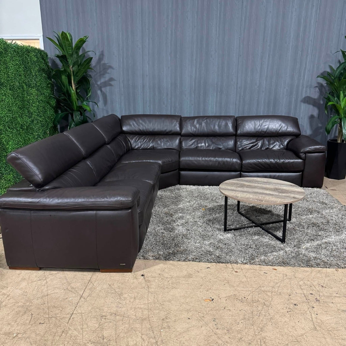 💎 Natuzzi Leather Reclining Sectional Sofa (Delivery Available!! )