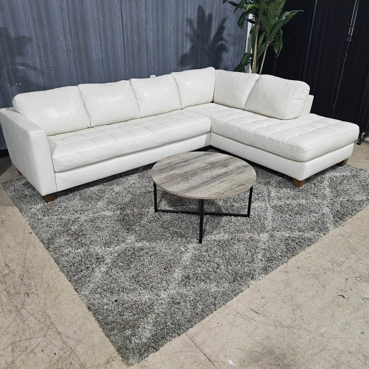 Cream Italsofa by Natuzzi Sectional Sofa (Delivery Available!! )