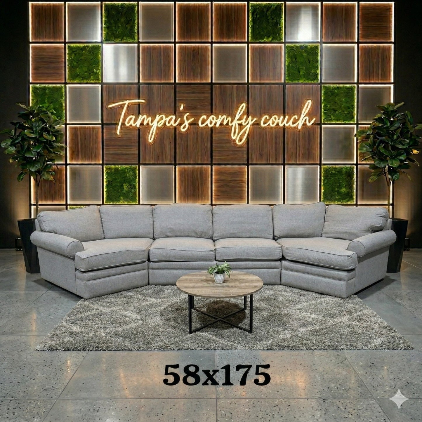 🛋️ Double Cuddler Sectional Sofa Couch (Delivery Available!! )