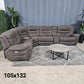 Brown Microsuede Reclining Sectional (Delivery Available!! )