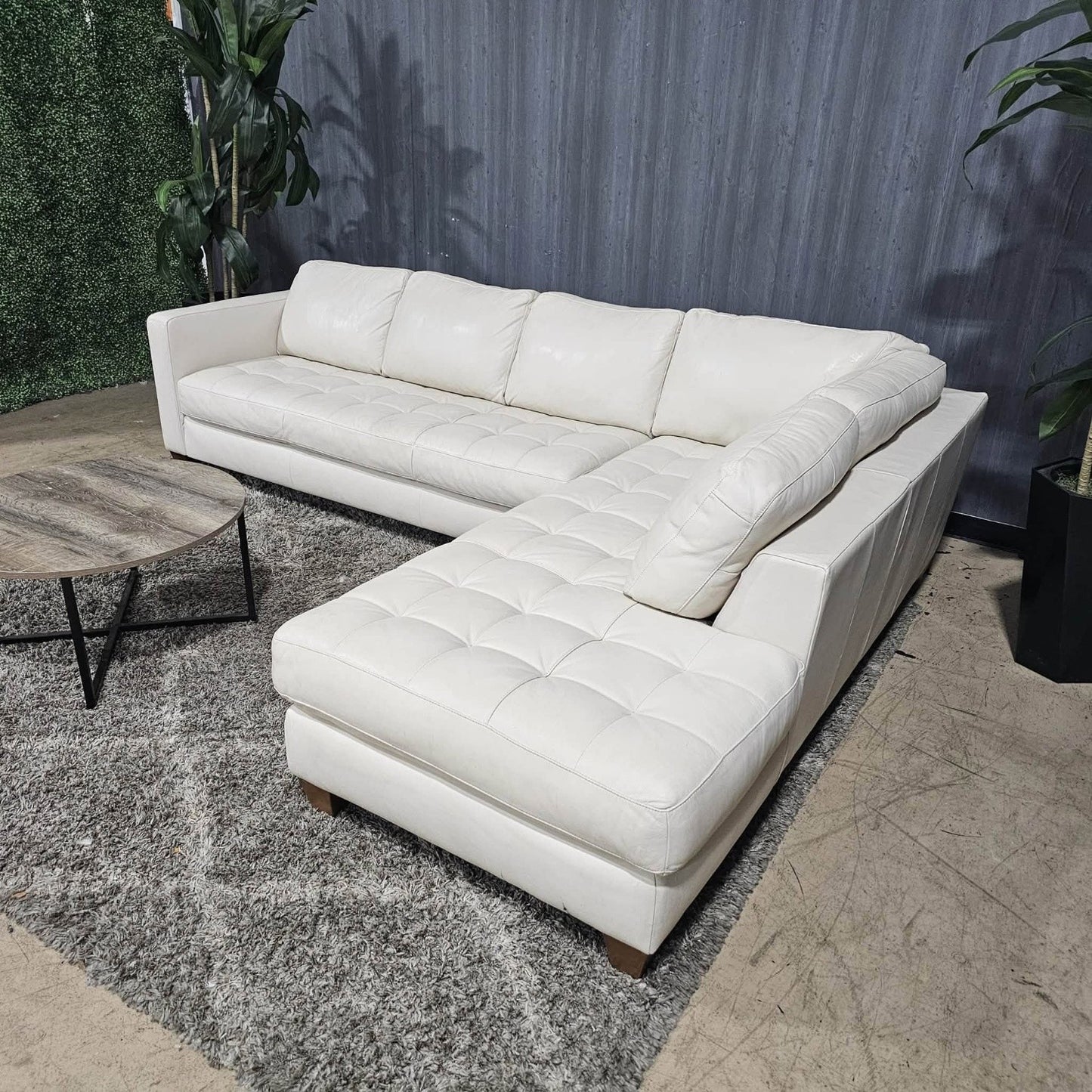 Cream Italsofa by Natuzzi Sectional Sofa (Delivery Available!! )