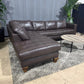 🛋️ Genuine Leather Sectional Sofa (Delivery Available!! )