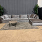 RH- Gray Velvet Restoration Hardware Original Cloud Couch (5pc) | Luxe