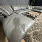 RH- Gray Leather Restoration Hardware Original Cloud Couch (6pc)