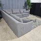 RH - Gray Restoration Hardware Linen Original Cloud Couch (5pc) | Classic Slope Arm (Delivery Available!! )