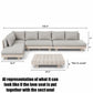 Article Lubek Outdoor Sectional Set + Loveseat | Beach Sand | Brand New in Box