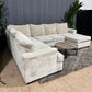 🛋️ Beige Ushaped Sectional Sofa (Delivery Available!! )