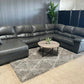 🛋️ Ashleys Leather Ushaped Sectional (Delivery Available!! )