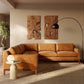 Brand New- Zyon 116" Leather L-Shaped Corner Sectional Sofa - Poly&Bark (Delivery Available!! )