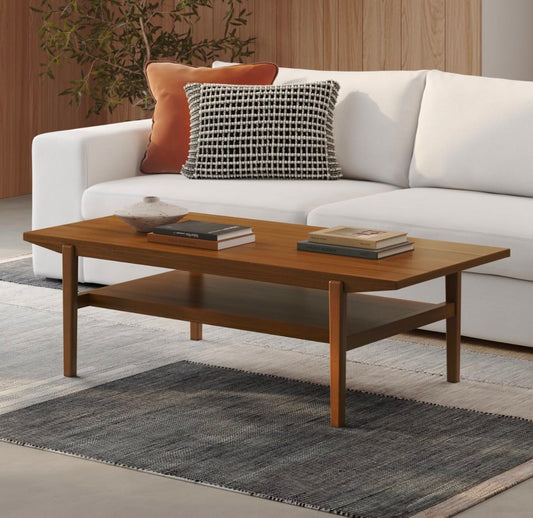 Cooper 51” Rectangular Coffee Table – Walnut | Brand New, No Damage
