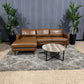 🛋️ Small Leather Sectional Sofa (Delivery Available!! )