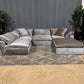 RH- Gray Velvet Restoration Hardware Original Cloud Couch (5pc) | Luxe