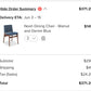 Nosh Dining Chairs – Walnut & Denim Blue | Set of 2 | Brand New in Box